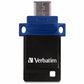 Verbatim 64GB Store 'n' Go Dual USB 3.2 Gen 1 Flash Drive for USB-C Devices - Blue - 99155