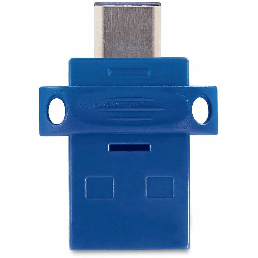 Verbatim 64GB Store 'n' Go Dual USB 3.2 Gen 1 Flash Drive for USB-C Devices - Blue - 99155