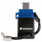 Verbatim 32GB Store 'n' Go Dual USB 3.2 Gen 1 Flash Drive for USB-C&trade; Devices - Blue - 99154