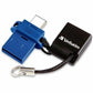 Verbatim 32GB Store 'n' Go Dual USB 3.2 Gen 1 Flash Drive for USB-C™ Devices - Blue - 99154