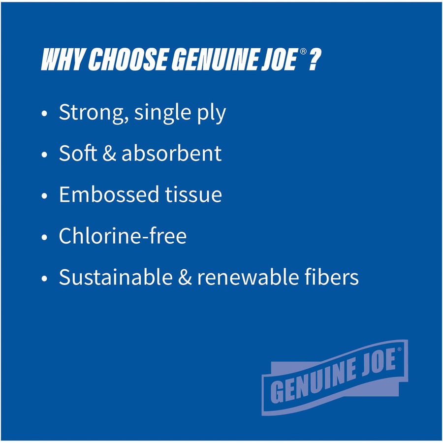 Genuine Joe Solutions 1-ply Hardwound Towels - 96007