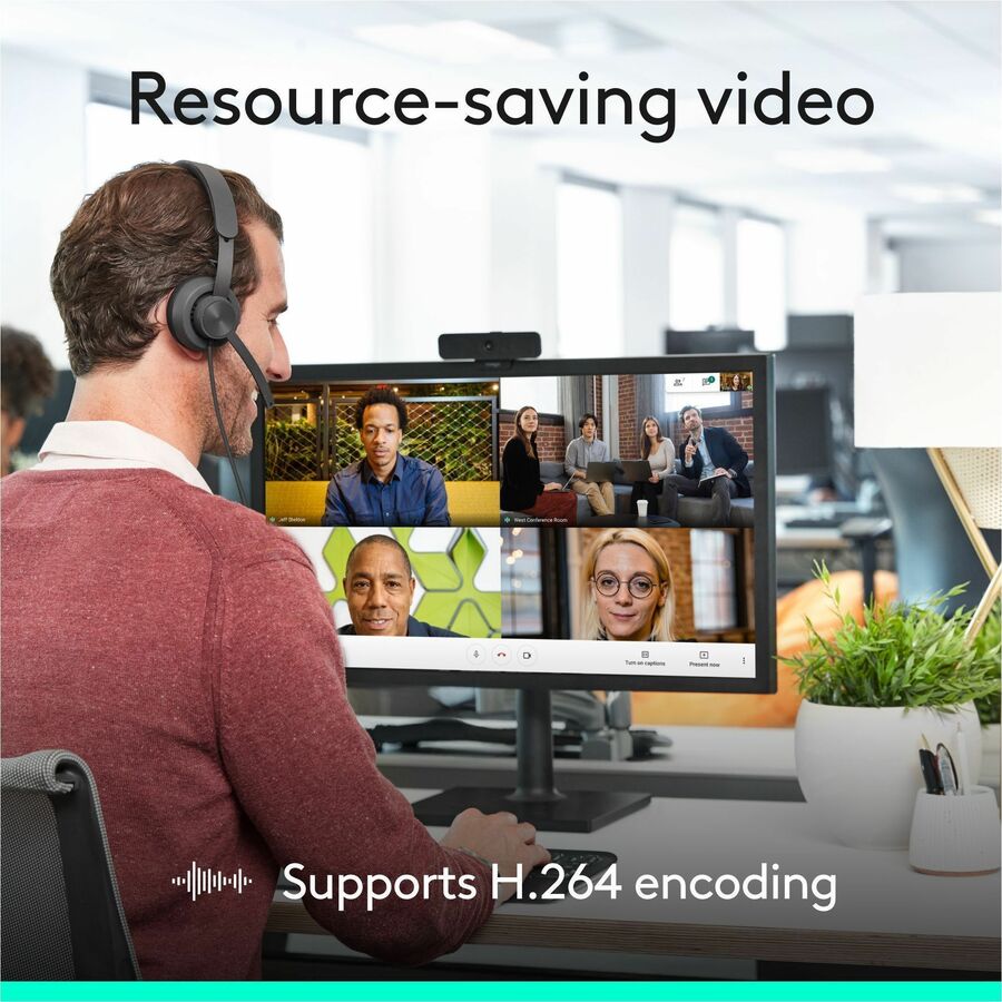 Logitech C925e Webcam - 30 fps - Black - USB 2.0 - 1 Each - 960-001075