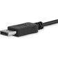 StarTech.com 6ft/1.8m USB C to DisplayPort 1.2 Cable 4K 60Hz - USB Type-C to DP Video Adapter Monitor Cable HBR2 - TB3 Compatible - Black - CDP2DPMM6B