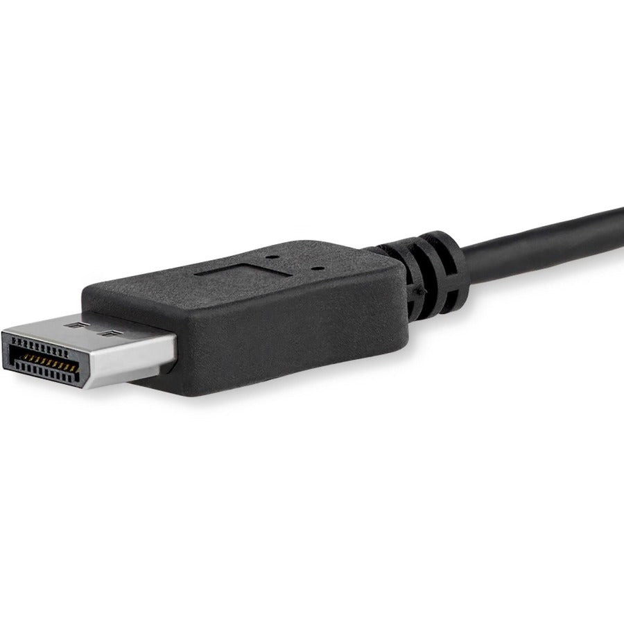 StarTech.com 6ft/1.8m USB C to DisplayPort 1.2 Cable 4K 60Hz - USB Type-C to DP Video Adapter Monitor Cable HBR2 - TB3 Compatible - Black - CDP2DPMM6B