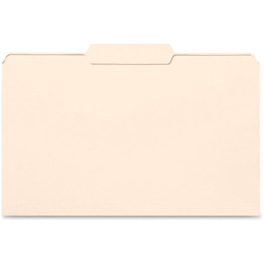 Business Source 1/3 Tab Cut Legal Recycled Top Tab File Folder