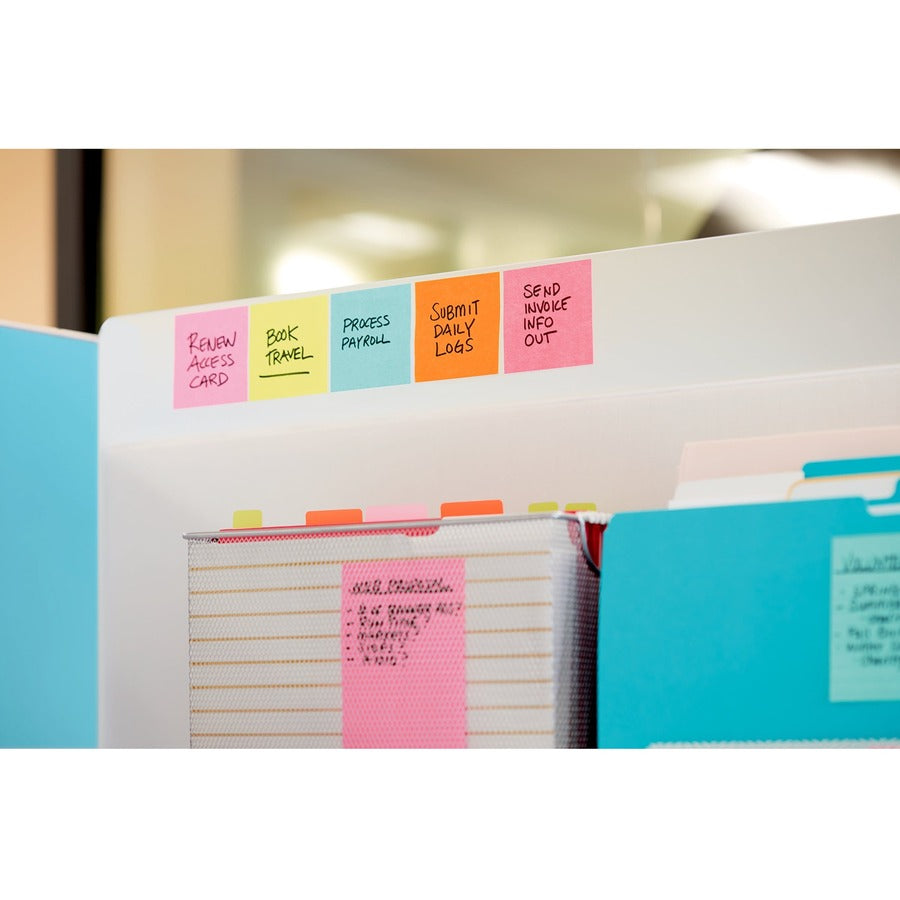 Post-it&reg; Super Sticky Dispenser Notes - Supernova Neons Color Collection - R3306SSMIA