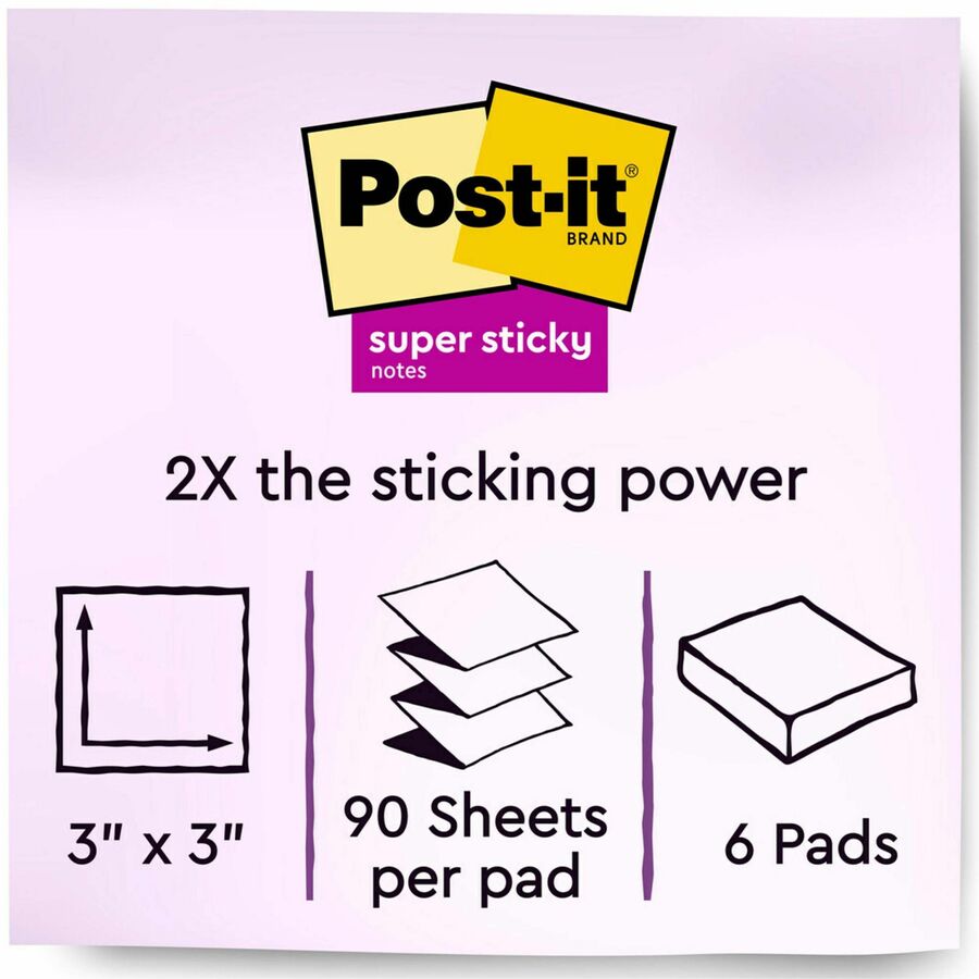 Post-it&reg; Super Sticky Dispenser Notes - Supernova Neons Color Collection - R3306SSMIA