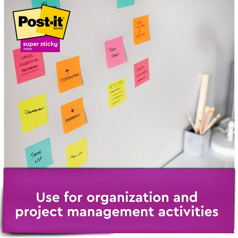 Post-it&reg; Super Sticky Dispenser Notes - Supernova Neons Color Collection - R3306SSMIA