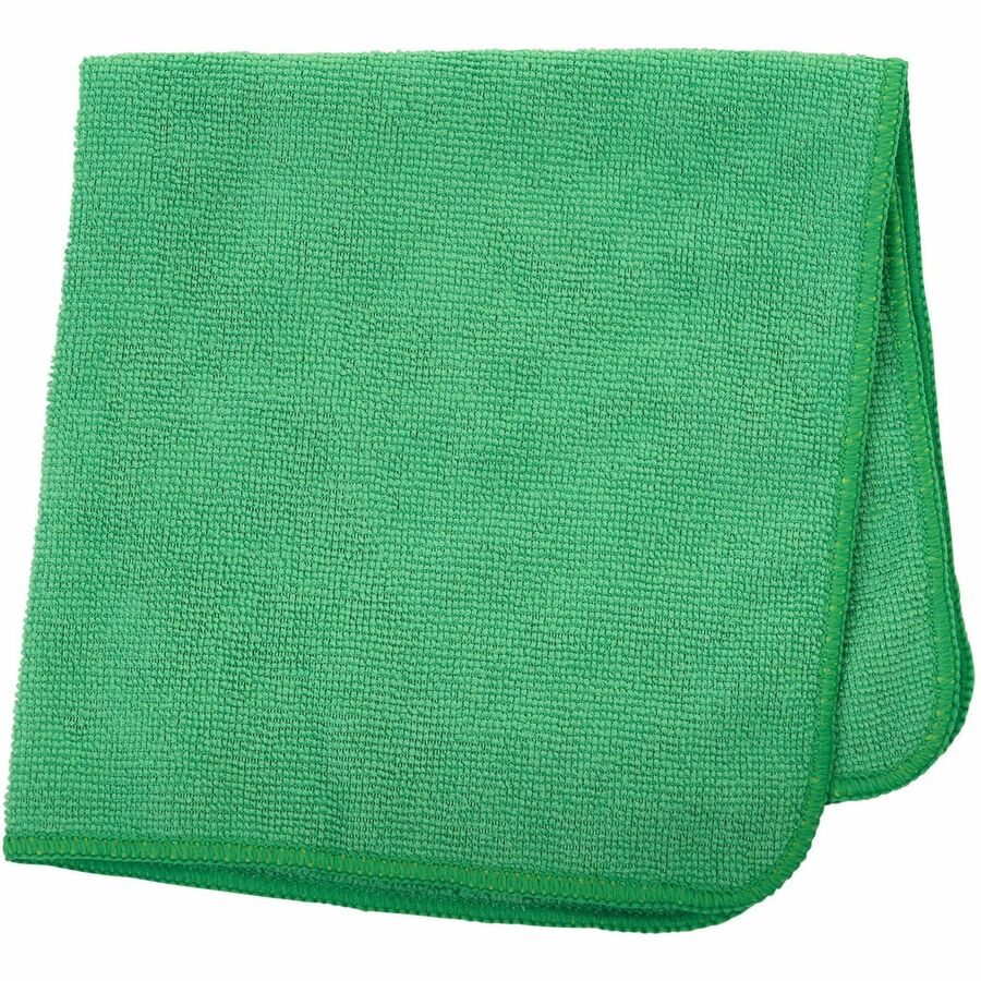 Rubbermaid Commercial HYGEN r-40 Recycled Microfiber Cloths, 16"x16" , Green - 1820578
