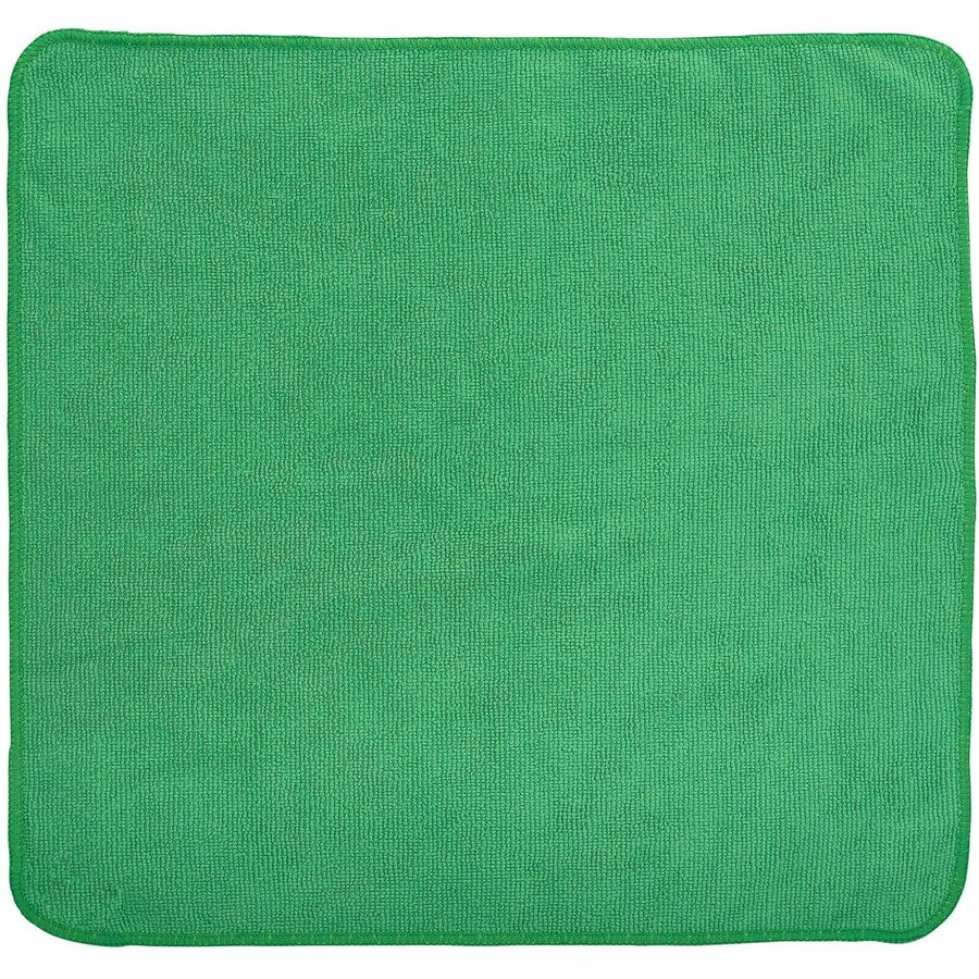 Rubbermaid Commercial HYGEN r-40 Recycled Microfiber Cloths, 16"x16" , Green - 1820578