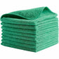 Rubbermaid Commercial HYGEN r-40 Recycled Microfiber Cloths, 16"x16" , Green
