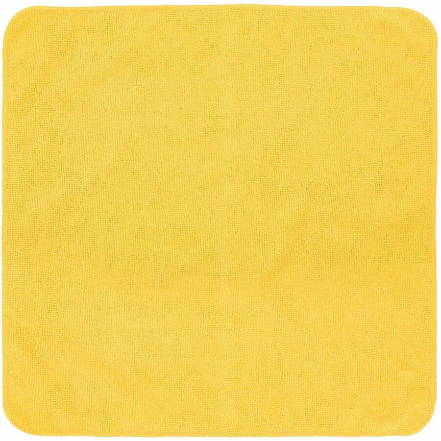 Rubbermaid Commercial HYGEN r-40 Recycled Microfiber Cloths, 16"x16" , Yellow - 1820580
