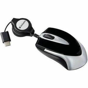 Verbatim USB-C Mini Optical Travel Mouse - Black
