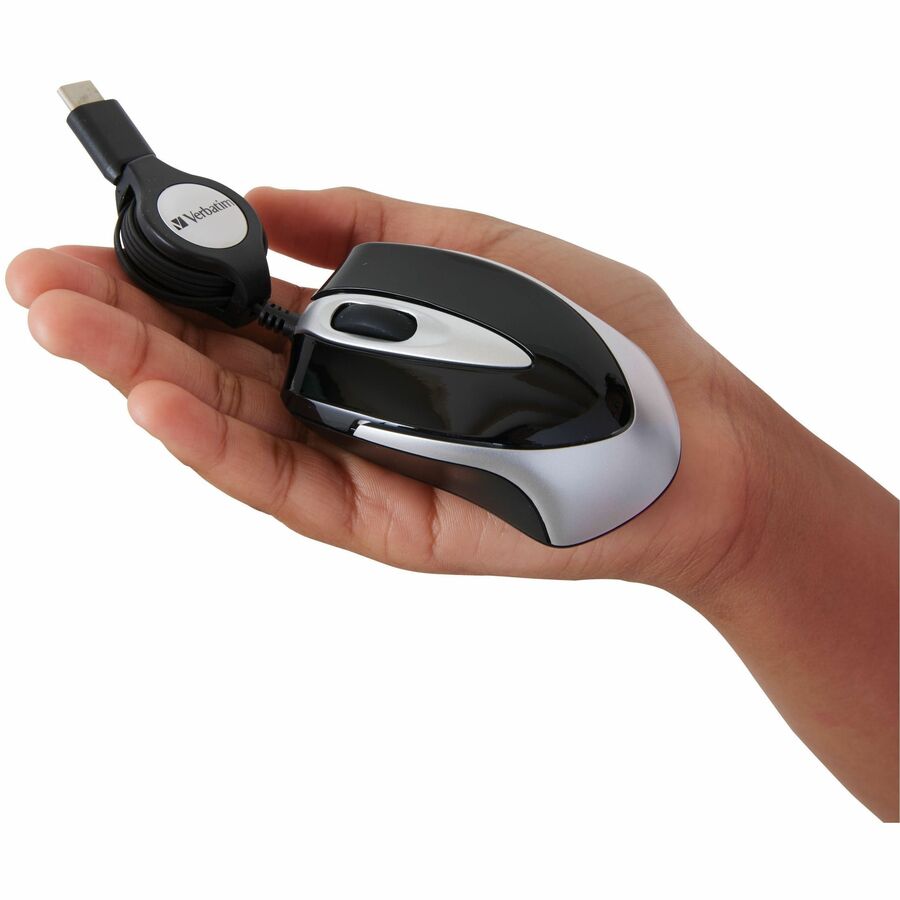 Verbatim USB-C Mini Optical Travel Mouse - Black - 99235
