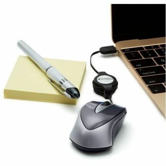Verbatim USB-C Mini Optical Travel Mouse - Black - 99235