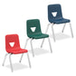 Lorell 12" Seat-height Stacking Student Chair - 99882