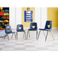 Lorell 12" Seat-height Stacking Student Chair - 99883