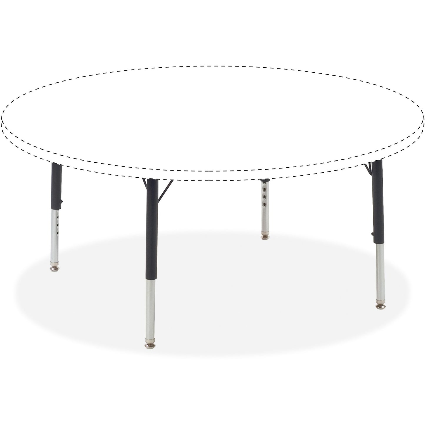 Lorell Activity Table Height-Adjustable Leg Kit - 17" to 25"H