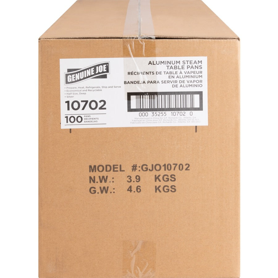 Genuine Joe Half-size Disposable Aluminum Pan - 10702