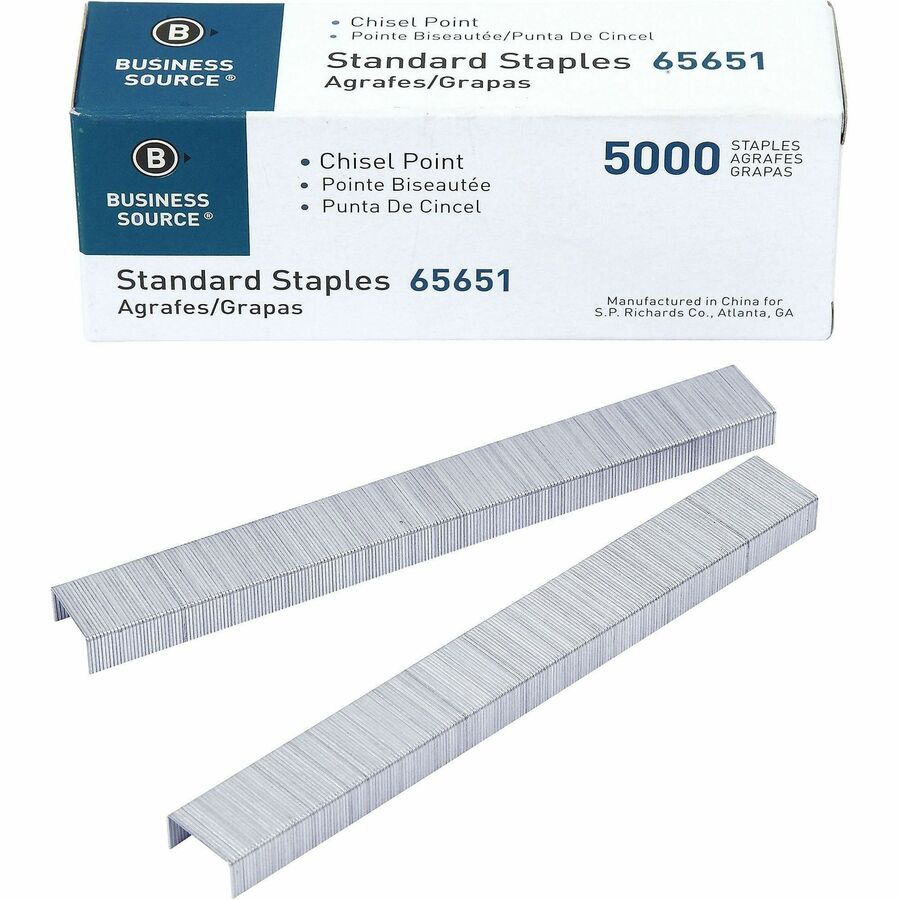 Business Source Chisel Point Standard Staples - 65651