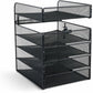 Safco Onyx Horizontal Hanging Desktop Storage - 3240BL