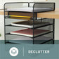 Safco Onyx Horizontal Hanging Desktop Storage - 3240BL