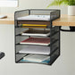 Safco Onyx Horizontal Hanging Desktop Storage - 3240BL