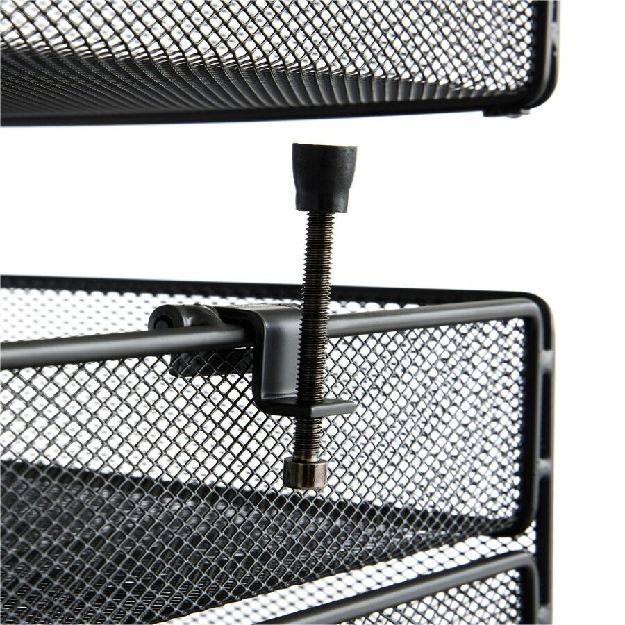 Safco Onyx Horizontal Hanging Desktop Storage - 3240BL