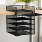 Safco Onyx Horizontal Hanging Desktop Storage - 3240BL