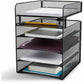 Safco Onyx Horizontal Hanging Desktop Storage - 3240BL