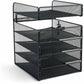 Safco Onyx Horizontal Hanging Desktop Storage - 3240BL
