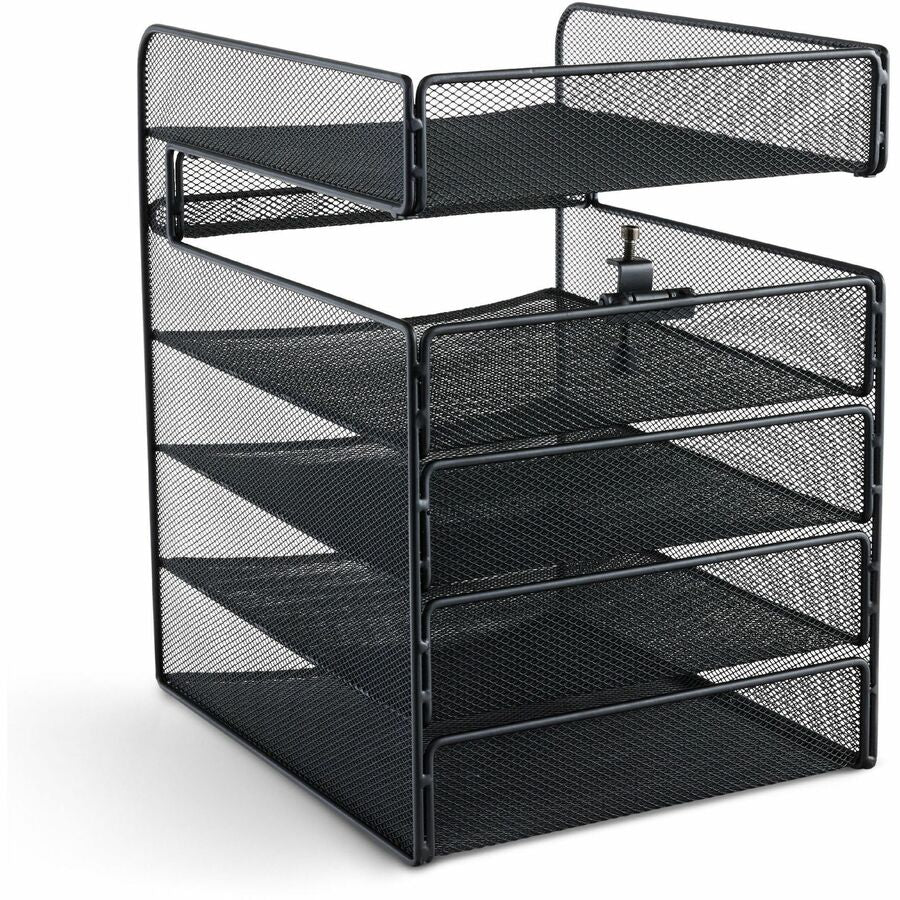 Safco Onyx Horizontal Hanging Desktop Storage - 3240BL