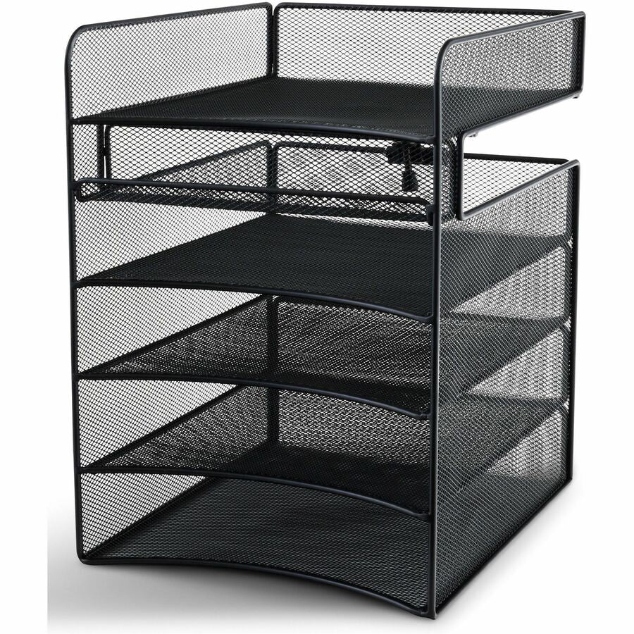 Safco Onyx Horizontal Hanging Desktop Storage - 3240BL