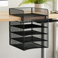 Safco Onyx Horizontal Hanging Desktop Storage - 3240BL