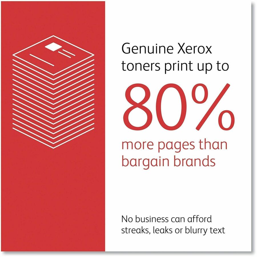 Xerox Original Extra High Yield Laser Toner Cartridge - Black - 1 Each - 106R03624