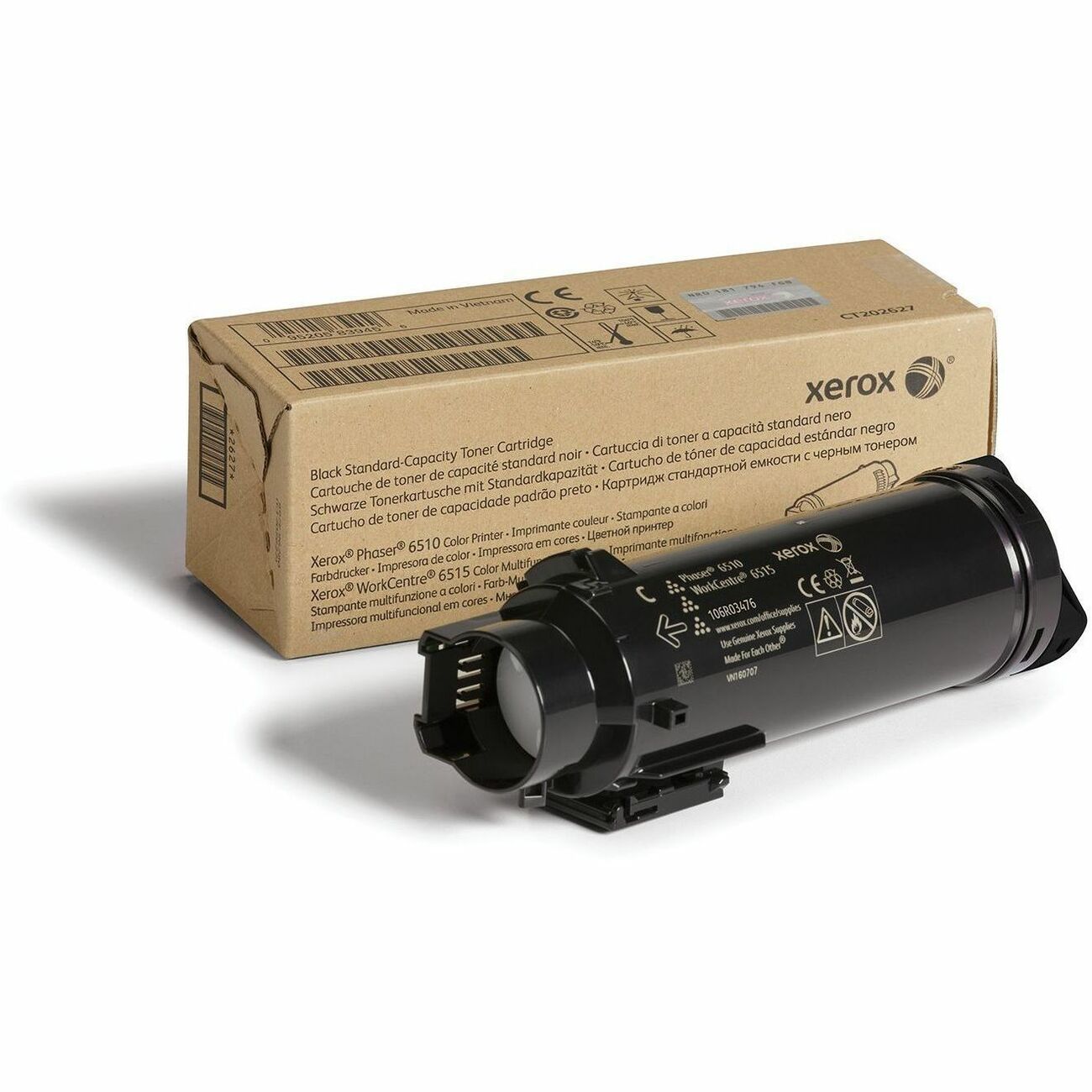 Xerox Original Standard Yield Laser Toner Cartridge - Black - 1 Each
