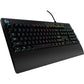 Logitech G213 Prodigy Gaming Keyboard - Wired RGB Backlit Keyboard with Mech-dome Keys, Palm Rest, Adjustable Feet, Media Controls, USB, Compatible with Windows - 920-008083