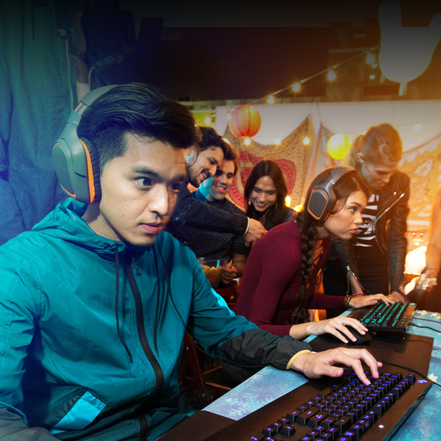Logitech G213 Prodigy Gaming Keyboard - Wired RGB Backlit Keyboard with Mech-dome Keys, Palm Rest, Adjustable Feet, Media Controls, USB, Compatible with Windows - 920-008083