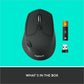 Logitech M720 Triathlon Multi-Device Wireless Mouse, Bluetooth, USB Unifying Receiver, 1000 DPI, 8 Buttons, 2-Year Battery, Compatible with Laptop, PC, Mac, iPadOS - Black - 910-004790