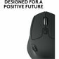 Logitech M720 Triathlon Multi-Device Wireless Mouse, Bluetooth, USB Unifying Receiver, 1000 DPI, 8 Buttons, 2-Year Battery, Compatible with Laptop, PC, Mac, iPadOS - Black - 910-004790