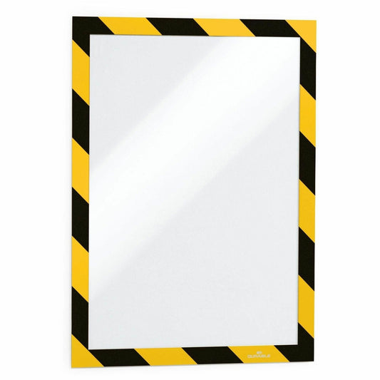 DURABLE DURAFRAME Twin-Color Border Self-Adhesive Document Frame - 2/Pack