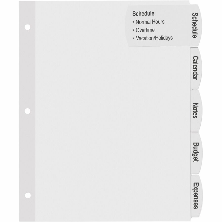 Avery&reg; Big Tab Tab Divider - 14440