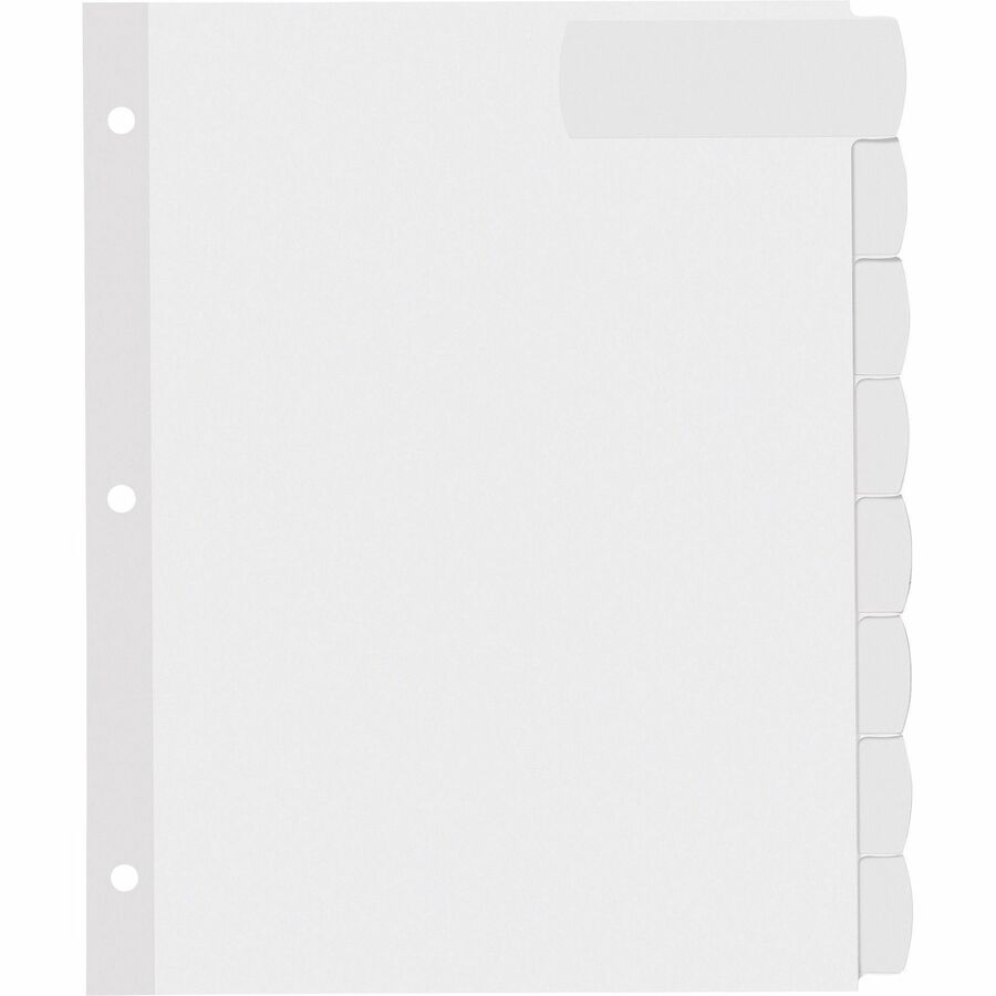 Avery&reg; Big Tab Printable Large White Dividers with Easy Peel, 8 Tabs - 14441