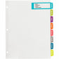 Avery&reg; Big Tab Printable Large White Dividers with Easy Peel, 8 Tabs - 14441