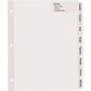 Avery&reg; Big Tab Printable Large White Dividers with Easy Peel, 8 Tabs - 14441