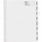 Avery&reg; Big Tab Printable Large White Dividers with Easy Peel, 8 Tabs - 14441