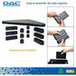 DAC&reg; Stax MP-214 Height-Adjustable Corner Monitor/Laptop Stand with 2-USB Ports, Black - 02153