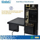DAC&reg; Stax MP-213 Height-Adjustable Monitor/Laptop Stand with 2-USB Ports, Black - 02159