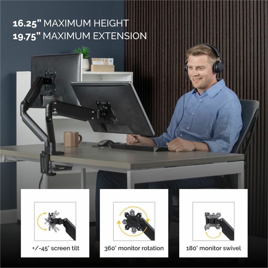 Fellowes Platinum Series Dual Monitor Arm - 8042501
