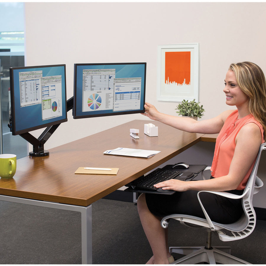 Fellowes Platinum Series Dual Monitor Arm - 8042501